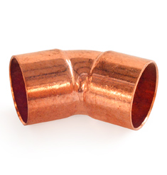 Полуотвод медный 45 D22