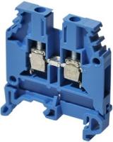 Клемма винтовая 4мм.кв синяя М4/6 N